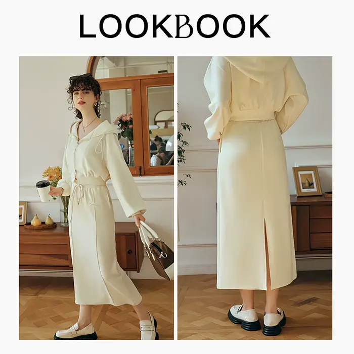 Jupe en coton tricoté pour femme OLrain