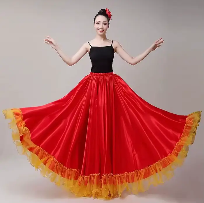 Jupe de Flamenco espagnole pour femme gitane