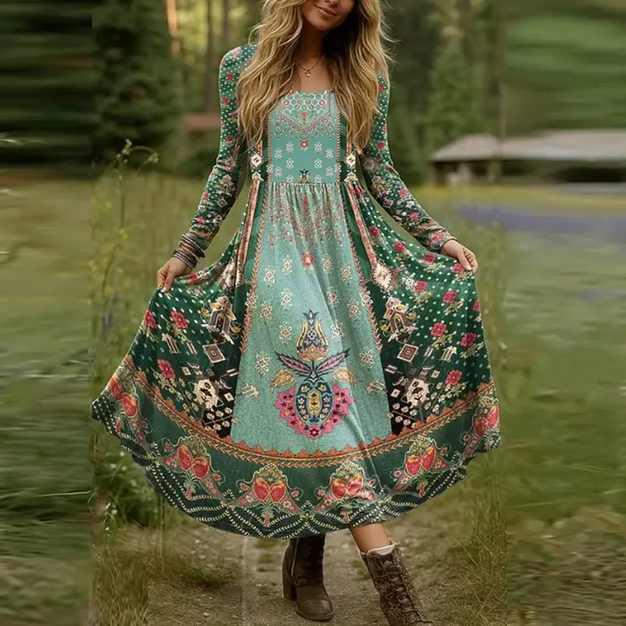 Robe longue style Boho