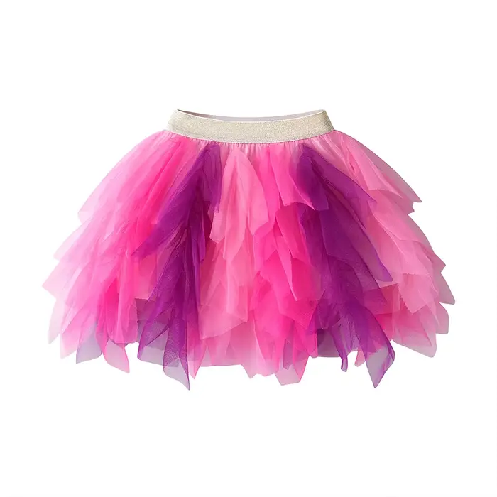 VIKITA filles gâteau jupes enfants maille irrégulière Tulle couches Tutu jupe filles fête d'annivers