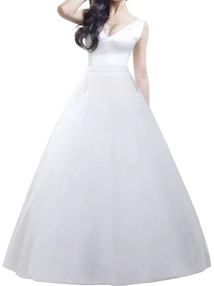 Jupe Crinoline en Tulle 8 couches, jupon sans cerceaux, sous-jupe pour robes de mariée