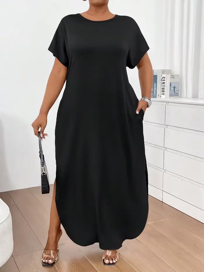 Robe longue d'été grande taille polyester ample et confortable pour femmes junior occasions spéciales et décontractées
