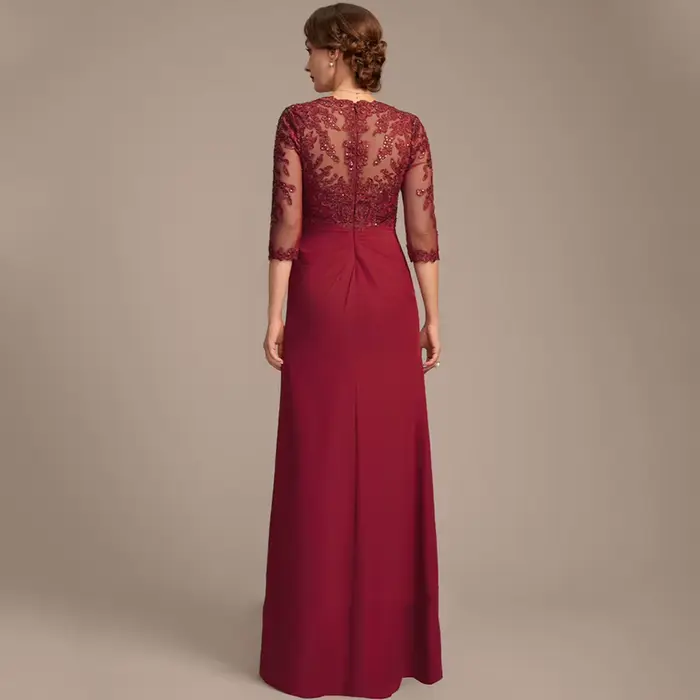Robes de mariée pour mère de la mariée en bordeaux