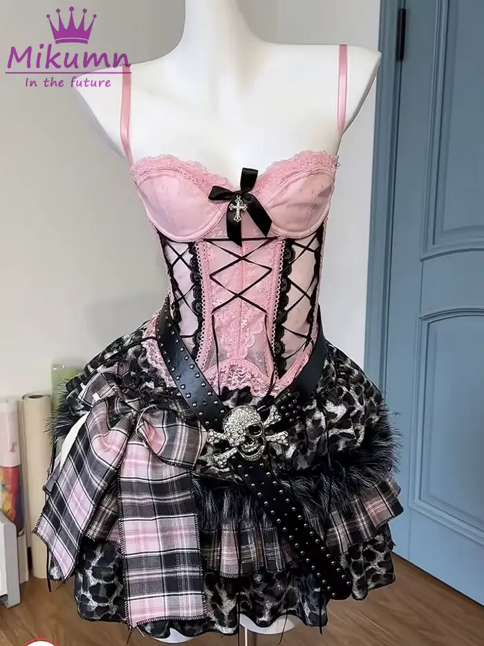 Ensemble jupe gothique Lolita Mikumn pour femme