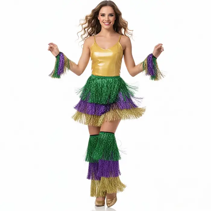 Jupe à franges de carnaval