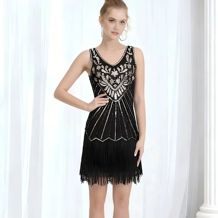 Robes Flapper Années 20, Style Gatsby, Grande Année 20, Robe Années 20 pour Femmes