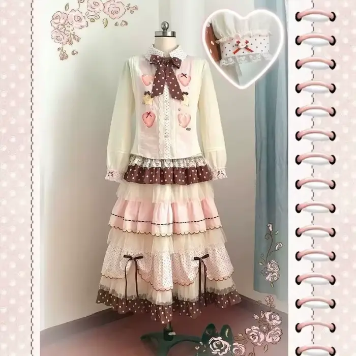Jupes trapèze pour femmes style japonais Kawaii