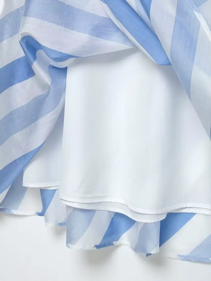 Jupe élégante rayée de marque pour femme